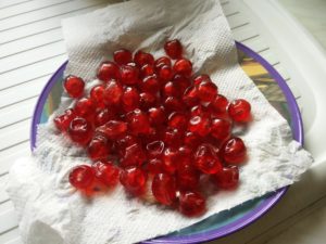 The cherries have been dried