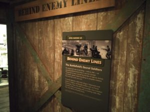 A sign providing some information about the conditions spies in the Second World War were under