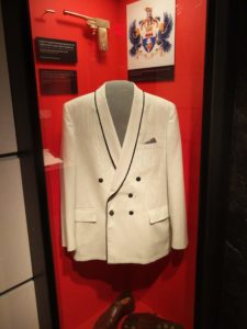 Props from "The Man with the Golden Gun" and "Goldfinger"