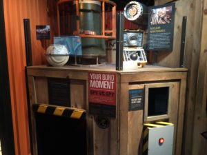 The entrance to the spy game, and props from "Octopussy" and "The World is not Enough"