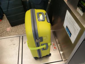 My case being weighed