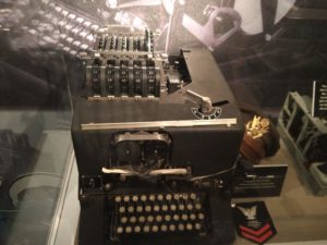 A close-up view of the SIGABA machine